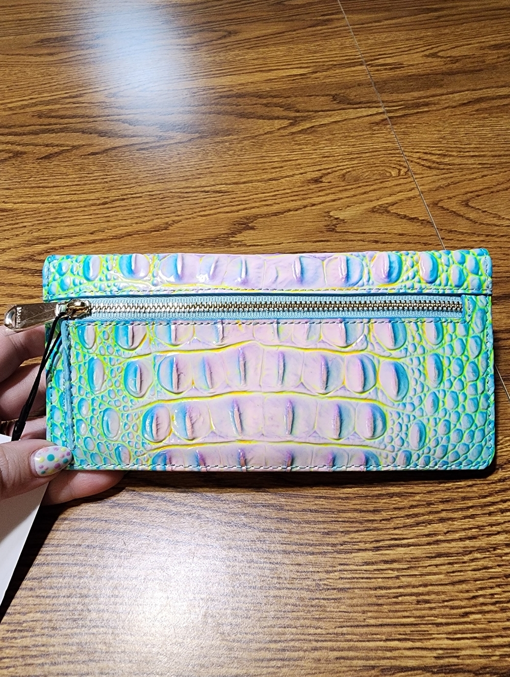 NWT Brahmin Ady Wallet Cotton Candy Ombre Melbourne - Picture 2 of 6